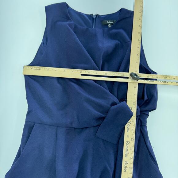 Lulus Dress Women Medium Blue Zealous Love Tie Front Mini Knotted Detail Pockets - Picture 10 of 12